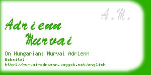 adrienn murvai business card